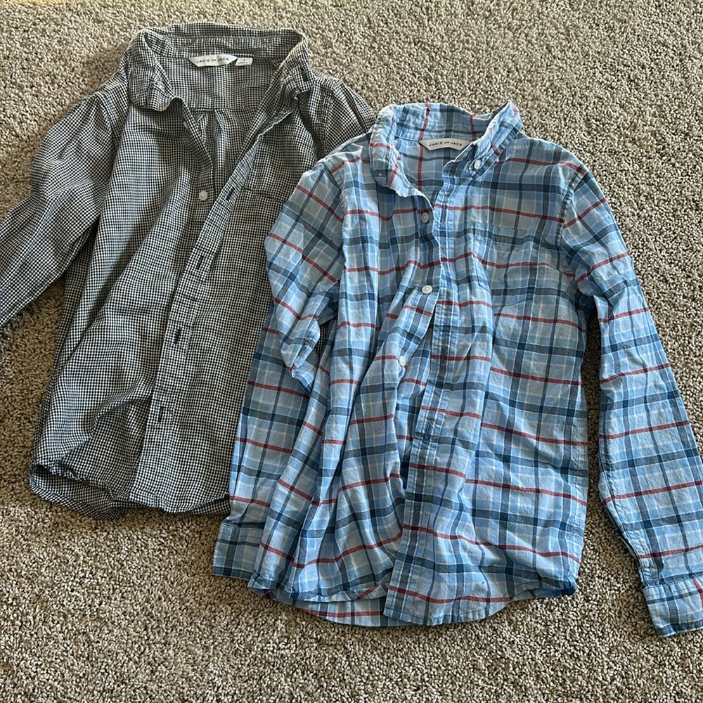 2pk Janie and Jack button down shirts